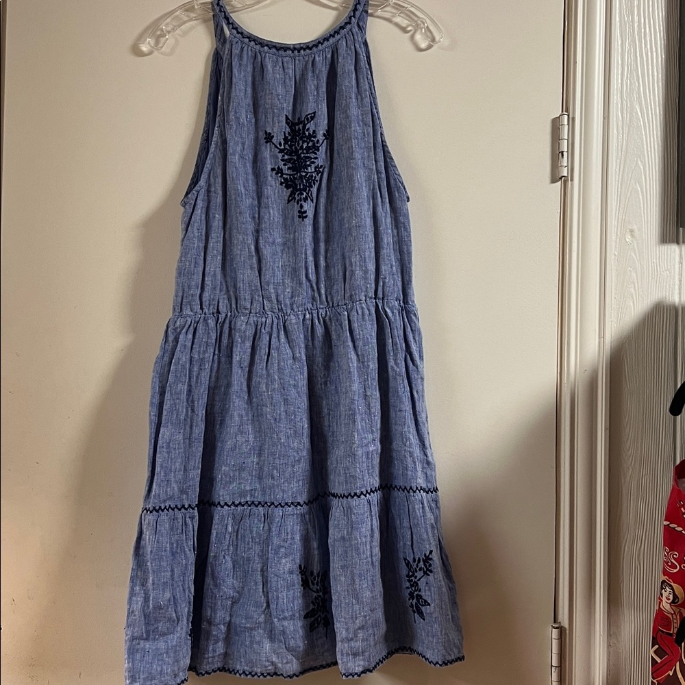 Roller Rabbit Blue Embroidered Mini Dress - Picture 4 of 5